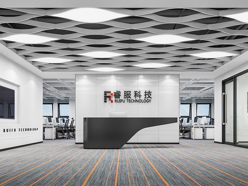 科技公司办公室设计效果图