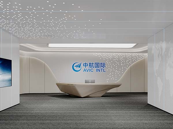 1800m²中航国际办公室设计 高级沉稳 极具质感