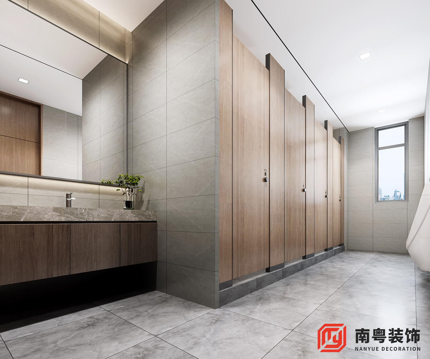 广州市海珠区梦慕歌服饰 1087㎡直播电商办公室卫生间设计效果图