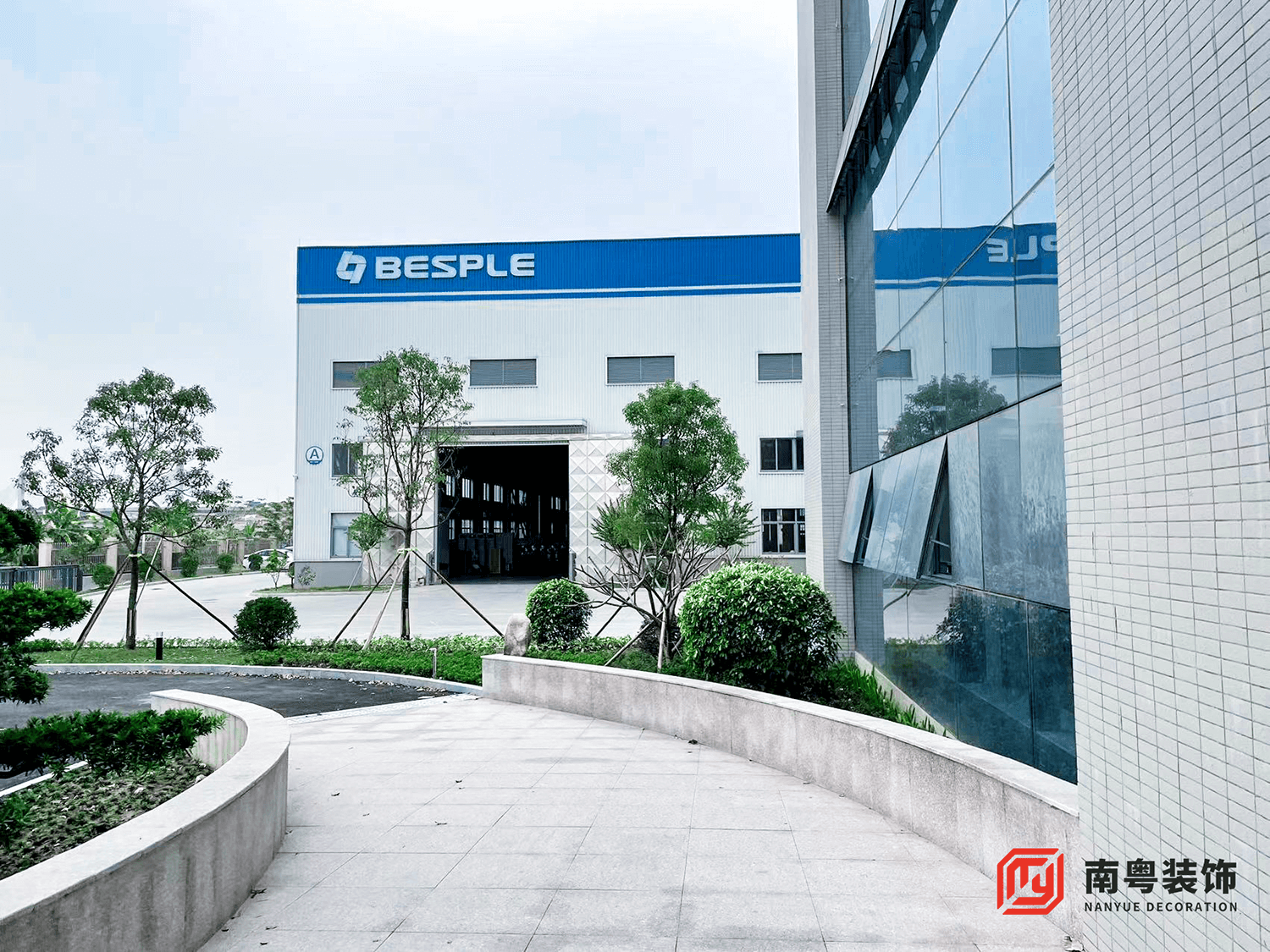 广州市海珠区广一泵业有限公司28900㎡总部办公楼装修入口道实拍图