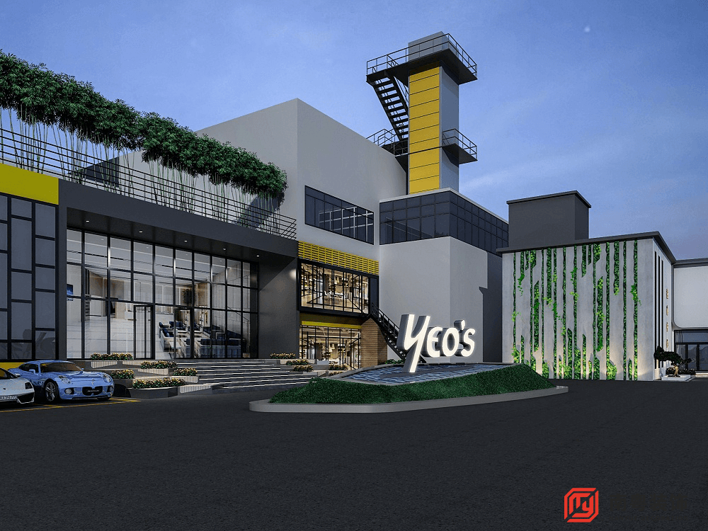 广州市海珠区杨协成电子创意园装修改造设计远眺效果图